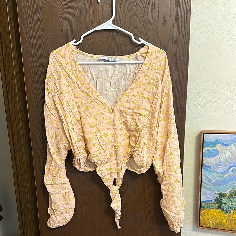 Floral Yellow Top